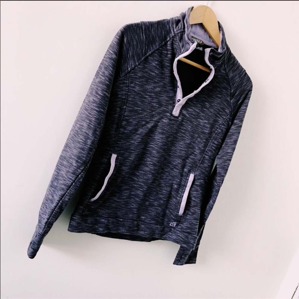 Avalanche Heathered 1/4 zip sweatshirt jacket
